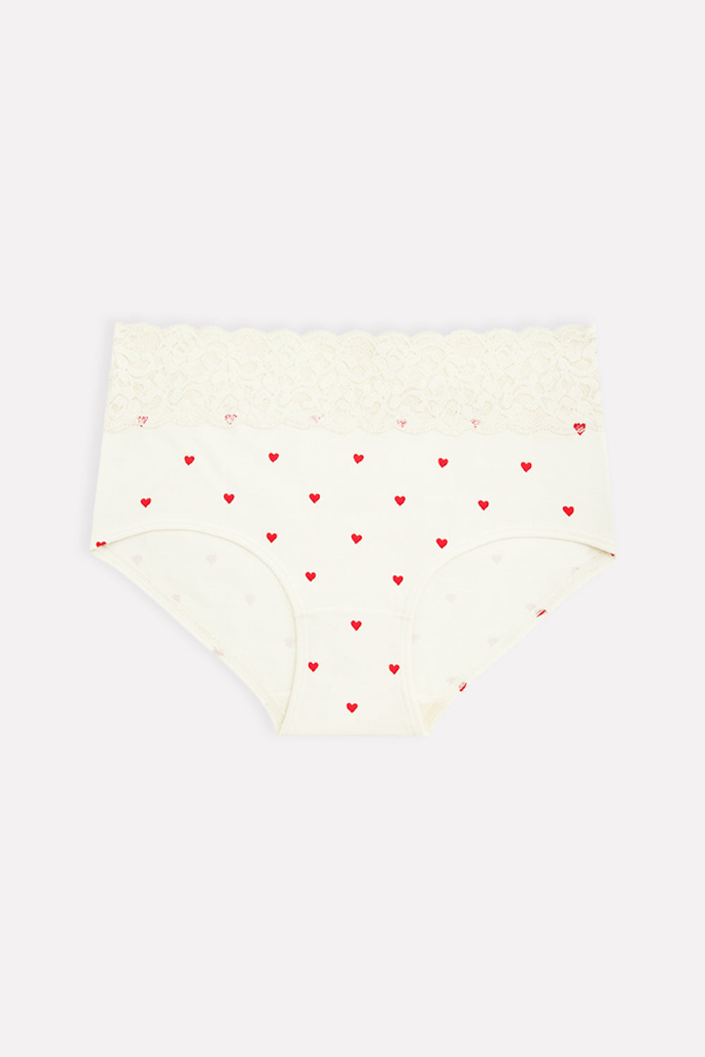 Womens Mid Waist Hipster Lace Brief Panty