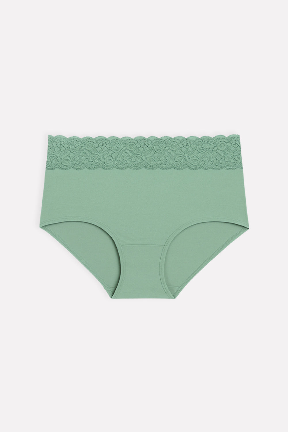 Womens Mid Waist Hipster Lace Brief Panty
