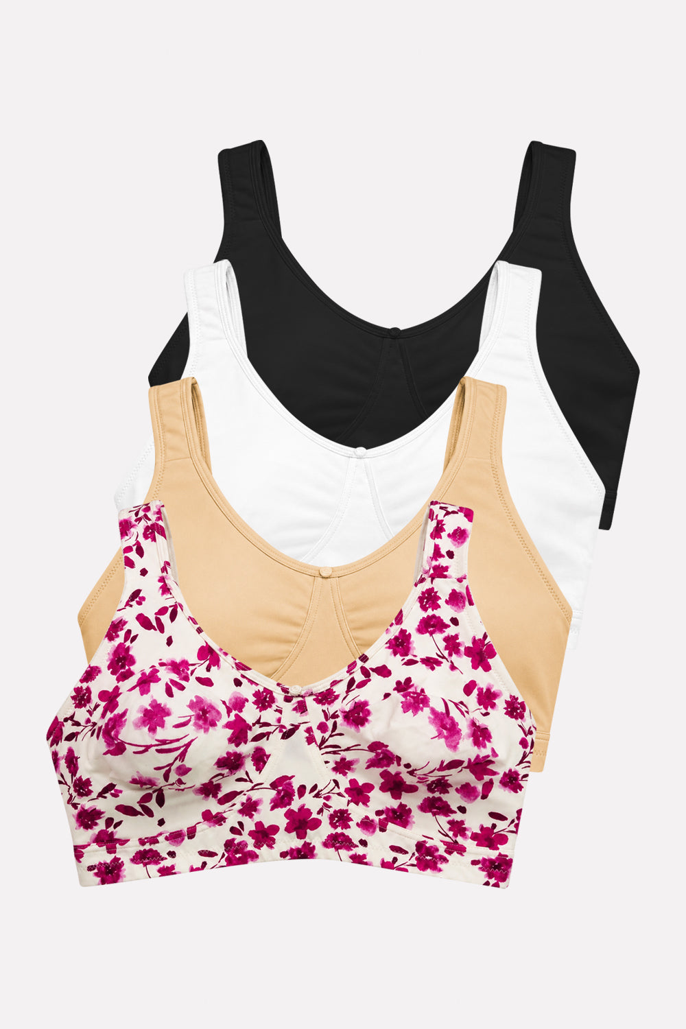 Womens Full Coverage Cotton Comfort Bra