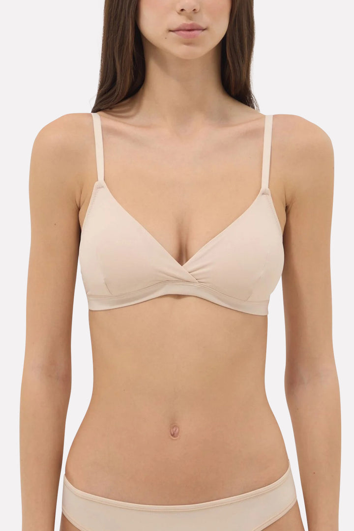 Womens Soft Stretch Fabric Adjustable Straps Triangle Bra