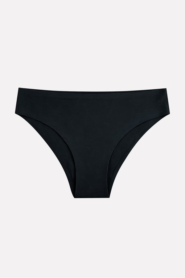 Womens Seamless Mid Rise Invisible Soft Comfort Brief Panty