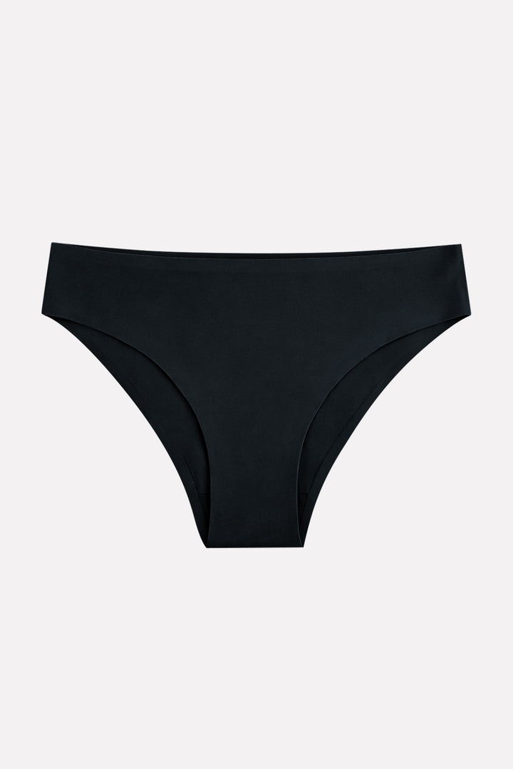 Womens Seamless Mid Rise Invisible Soft Comfort Brief Panty