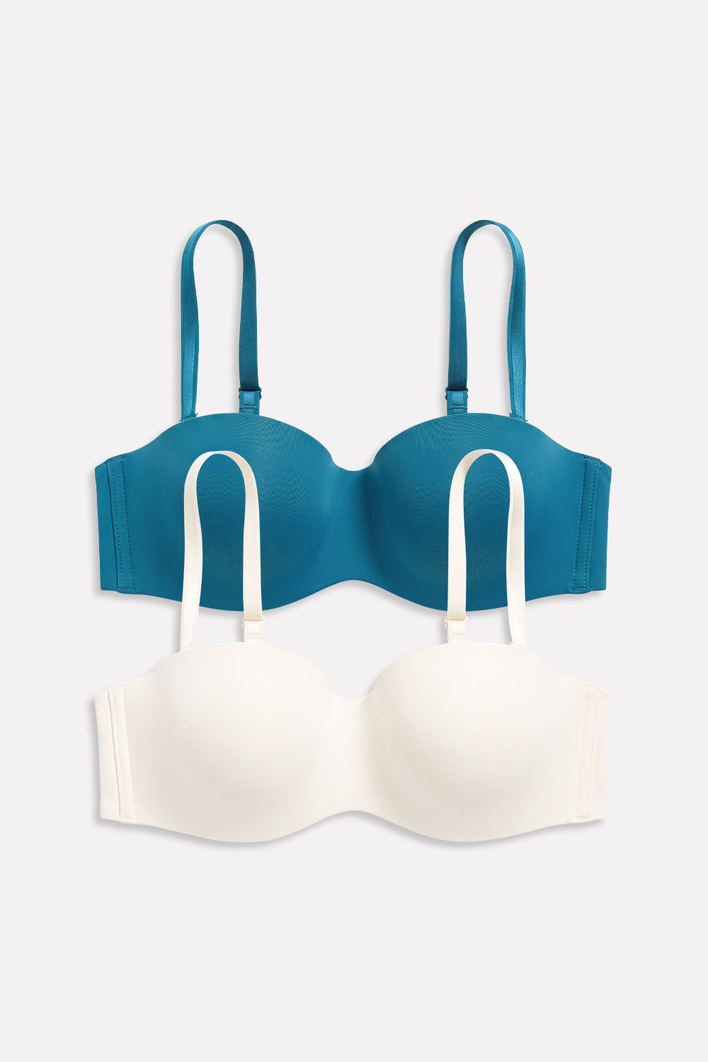 Women’s Smooth Moulded Cup Adjustable Straps Balconette Bra