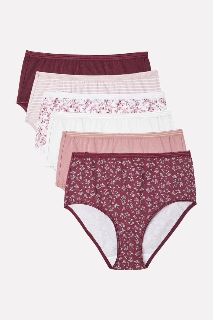 Pack of 3 Womens Cotton Blend Full Coverage Briefs