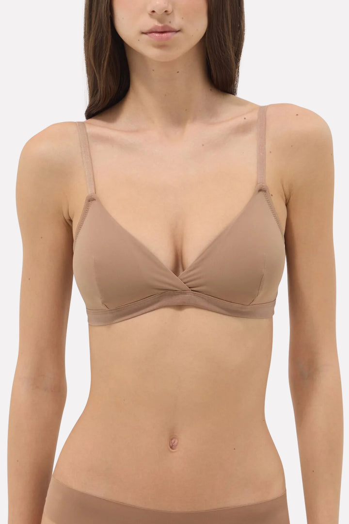 Womens Soft Stretch Fabric Adjustable Straps Triangle Bra