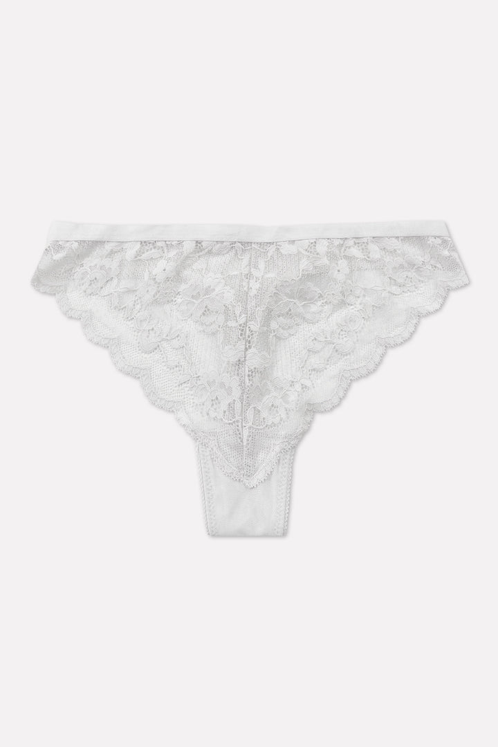 Ladies Mid Rise Lace Front Thong