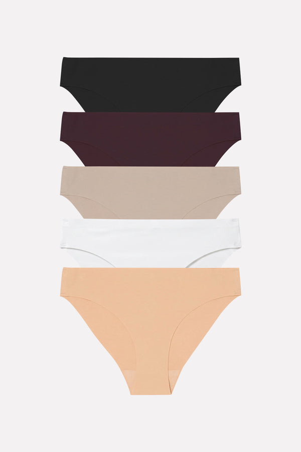 Womens Seamless Soft Cotton Stretch Brief Panty