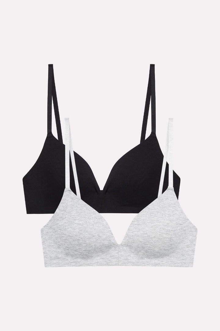 Womens Cotton Padded Soft-Cup Adjustable Straps Bra