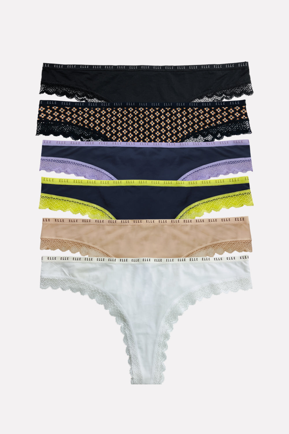 Ladies Mid Rise Microfiber Lace Thong – Innerry