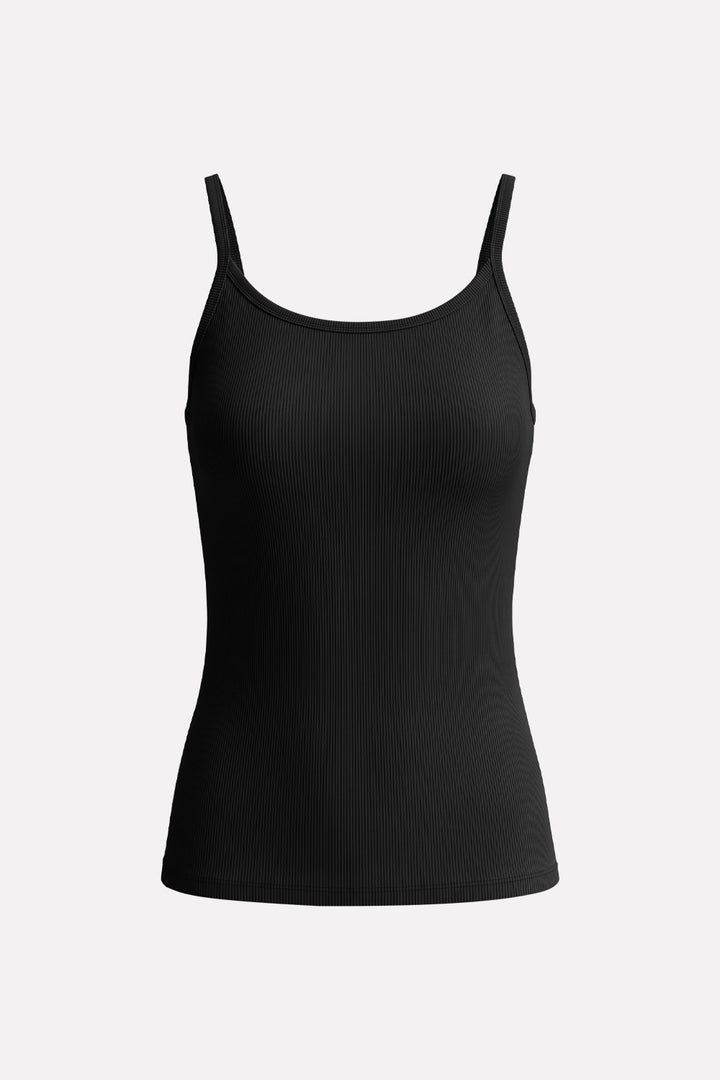 Womens Ribbed Cotton Camisole Tank Top