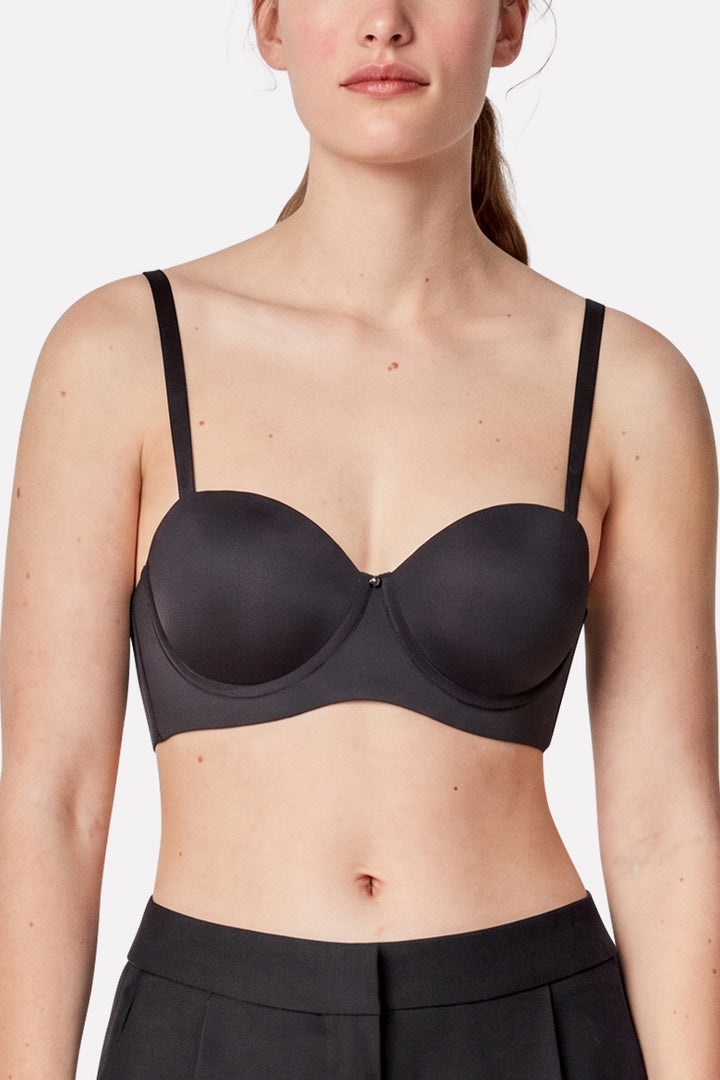 Womens Detachable Straps Padded Underwire Bra