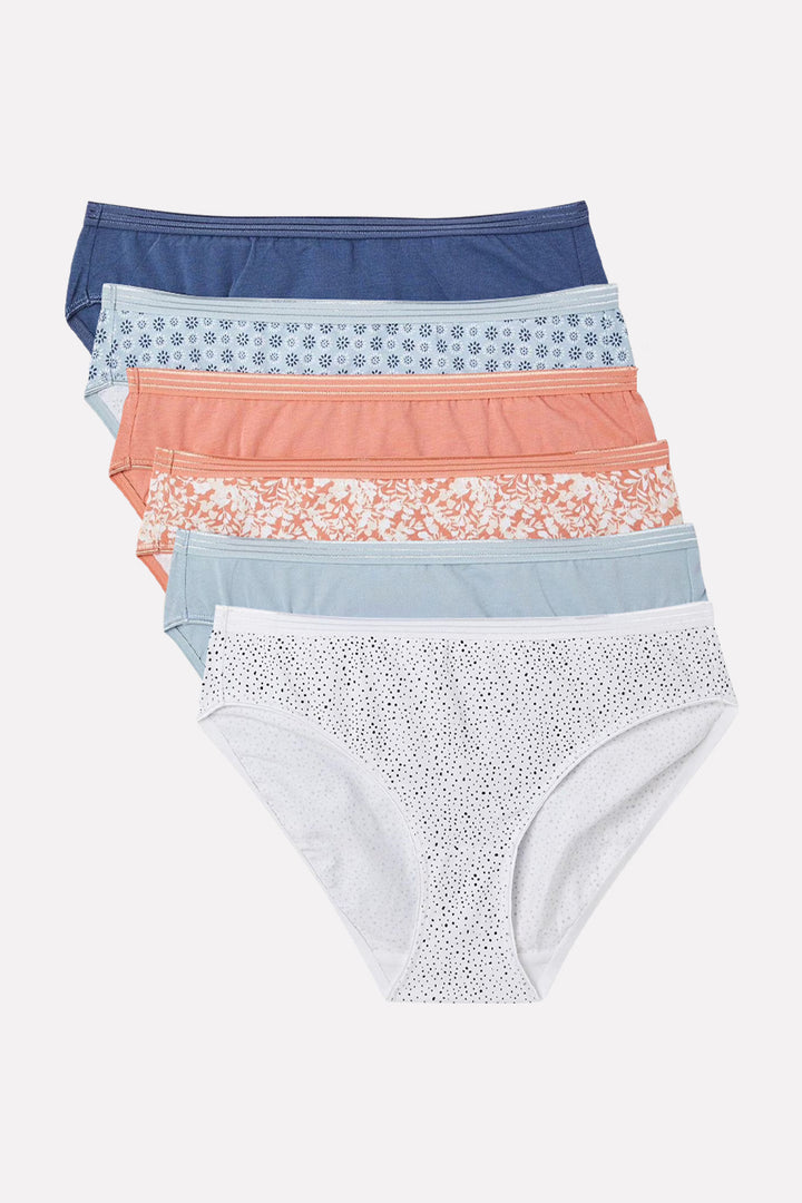 Pack of 3 Womens Cotton Half back Bikini Comfort Panty