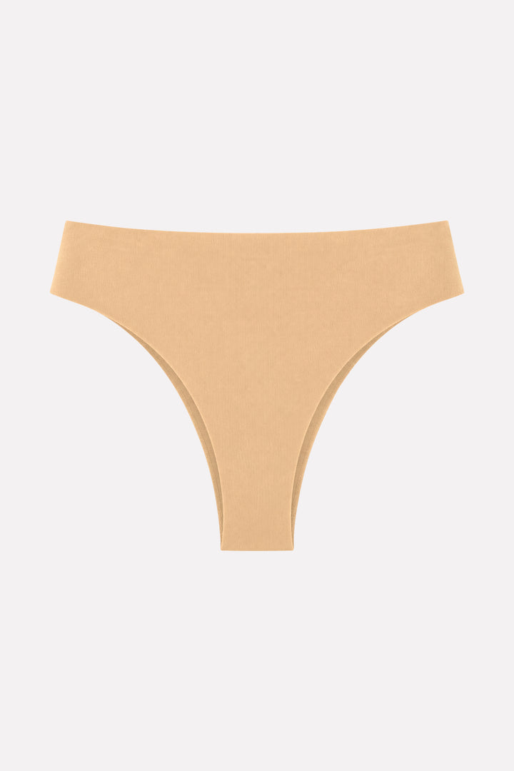 Womens Cotton Seamless Soft Stretch Thong Panty