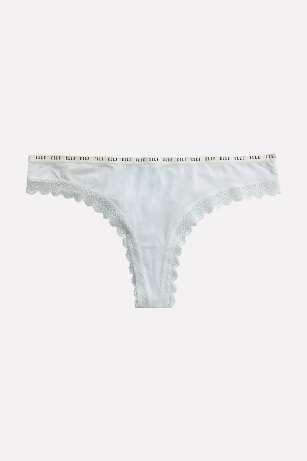Ladies Mid Rise Microfiber Lace Thong