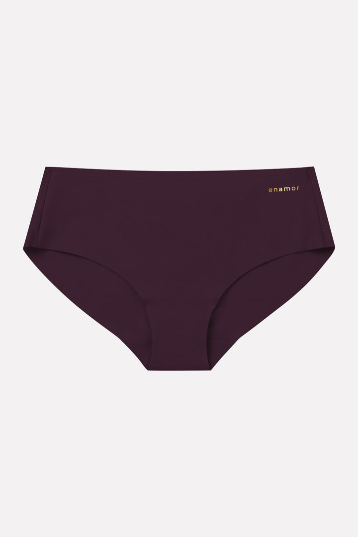 Womens Seamless Mid Rise Invisible Hipster Bikini Panty