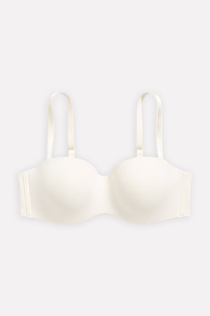Women’s Smooth Moulded Cup Adjustable Straps Balconette Bra