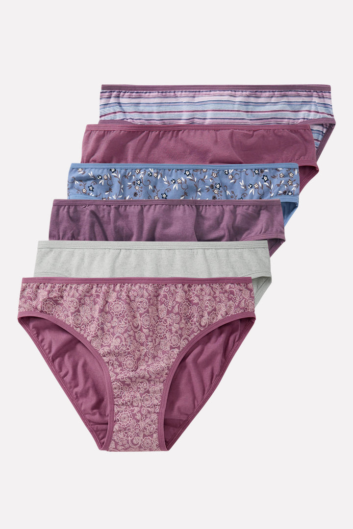 Pack of 4 Womens Classic Soft Cotton Mini Briefs Panty