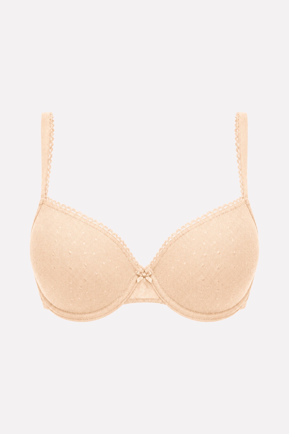 Womens Lightly Padded Plumetis Mesh Underwired Convertible Bra