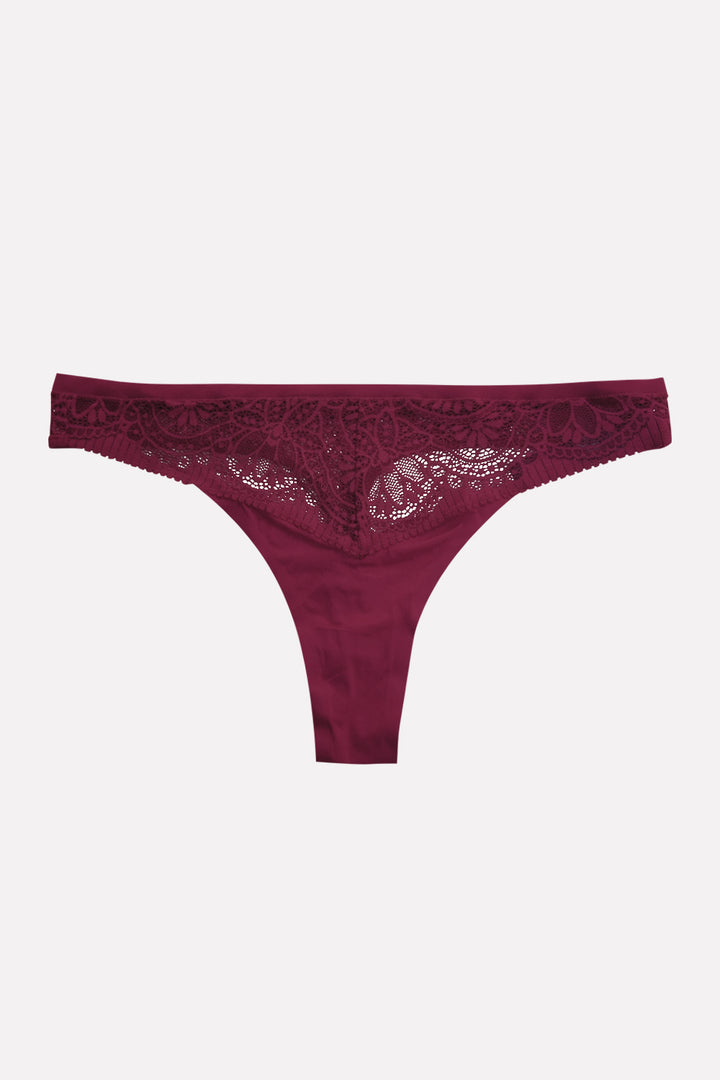 Womens Ultra-Soft & Seamless Comfort Lace Thong