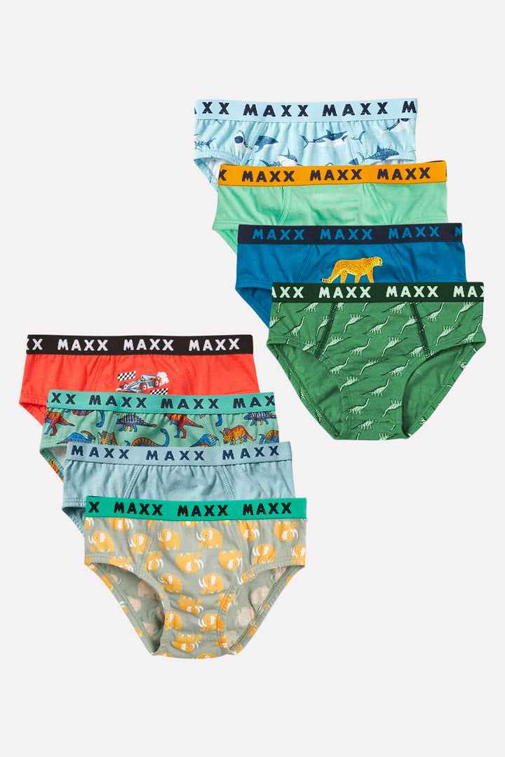 Pack of 3 Boys Fun Print Cotton Elastic Waistband Briefs Underwear