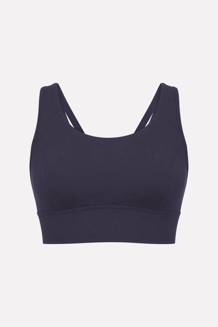 Womens Medium to High Support Padded Crop Sports Bra