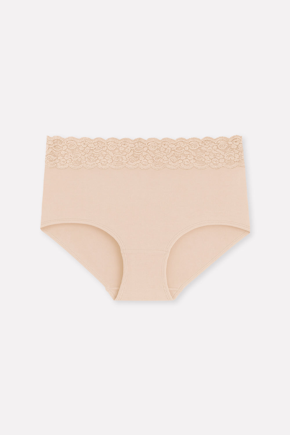 Womens Mid Waist Hipster Lace Brief Panty