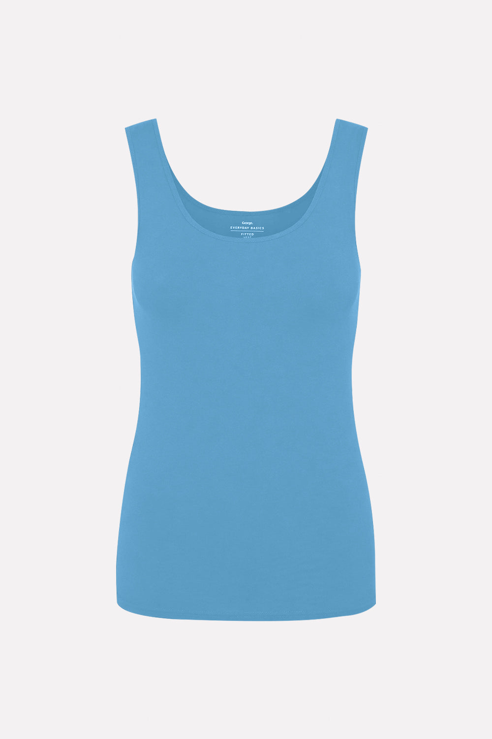 Womens Soft Cotton Sleeveless Scoop Neck Basic Stretch Tank Top