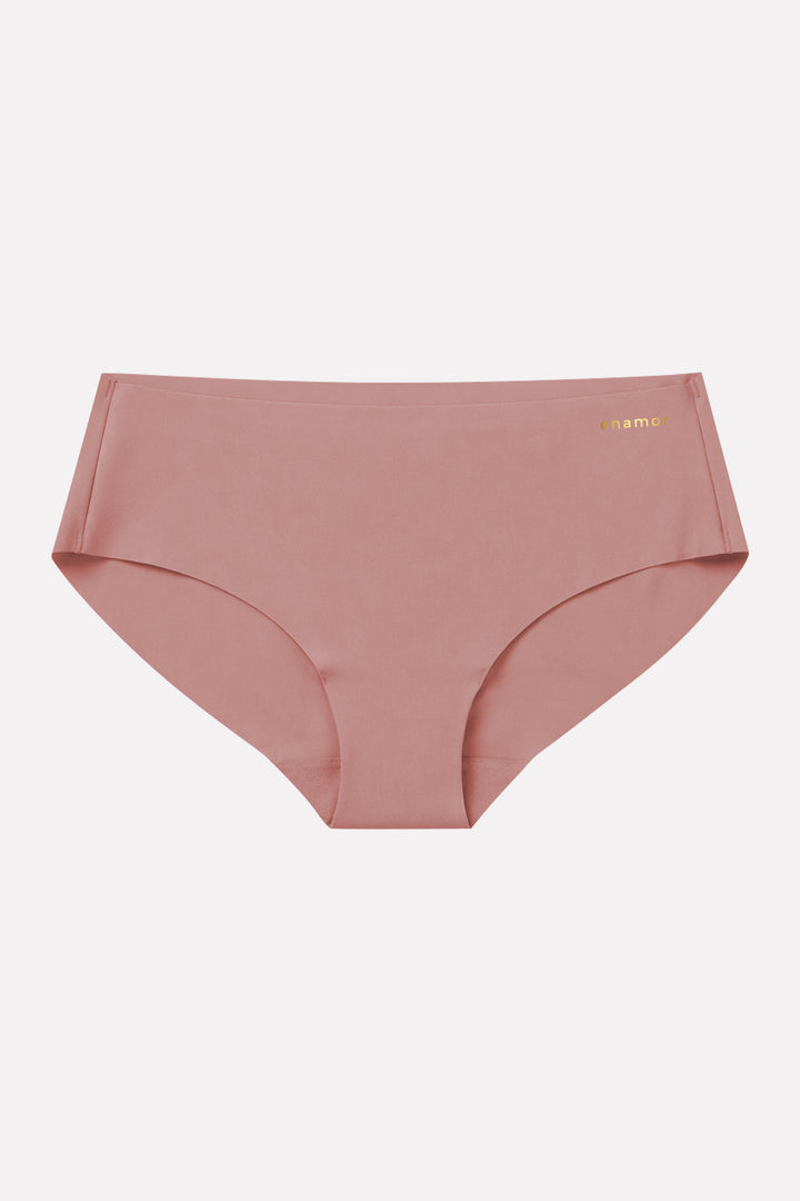 Womens Seamless Mid Rise Invisible Hipster Bikini Panty