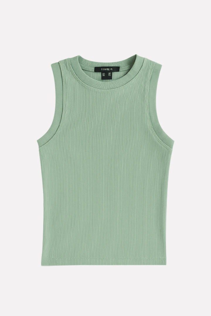Women's Ribbed Cotton Sleeveless Tank Top