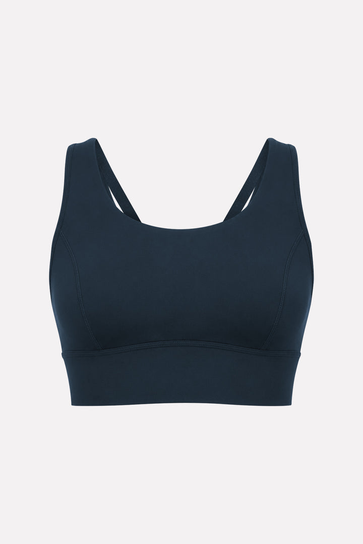 Womens Medium to High Support Padded Crop Sports Bra