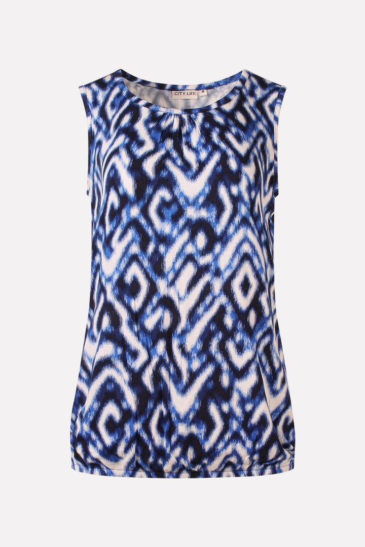 Womens Sleeveless Printed Lightweight Casual Summer Tank Top