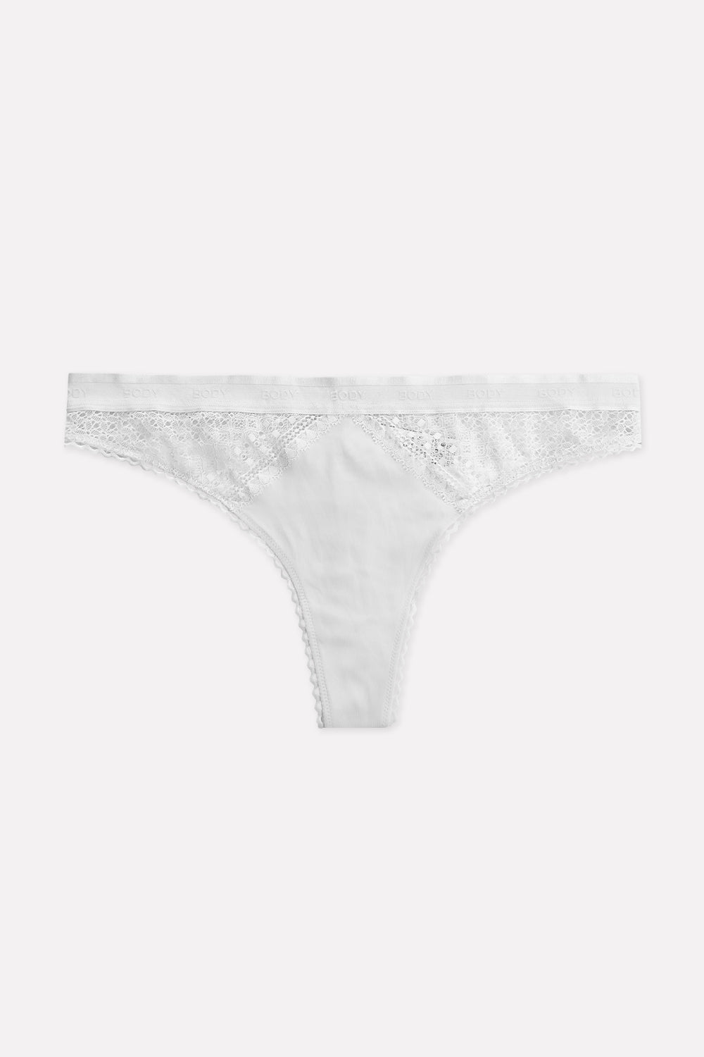 Ladies Mid Rise Cotton Lace Thong