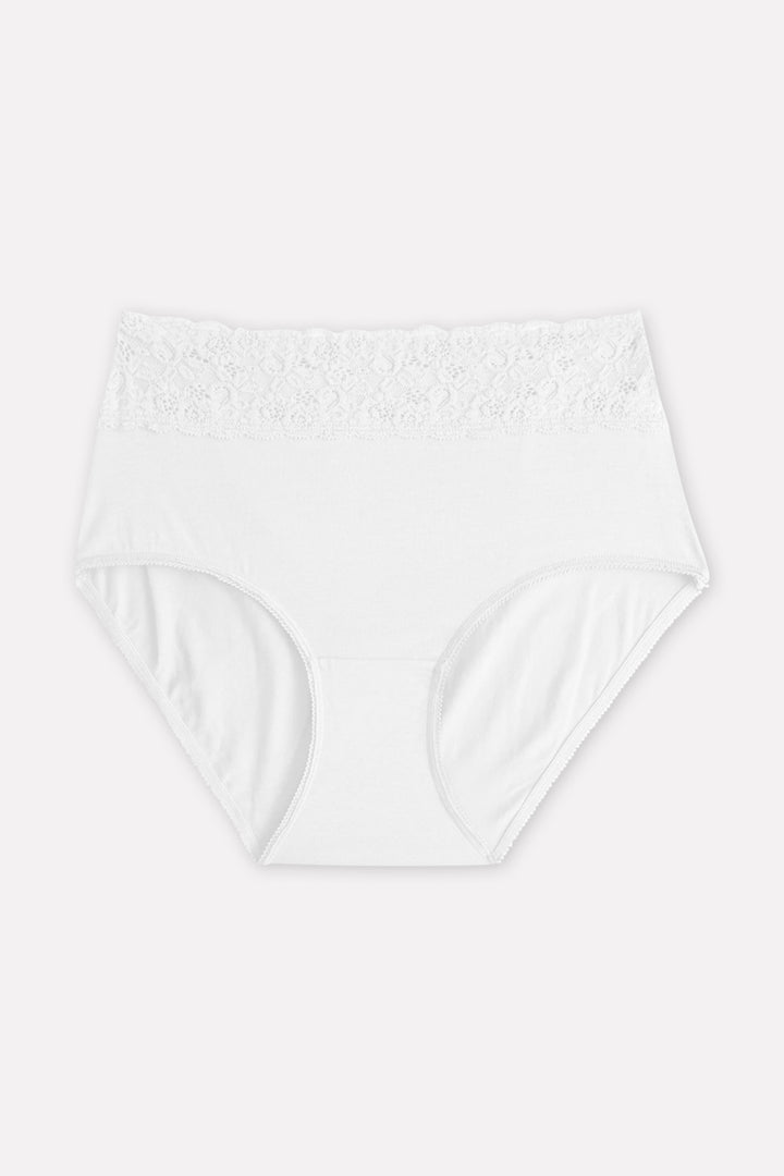 Ladies High Waisted Full Back Cover Printed Brief Panty