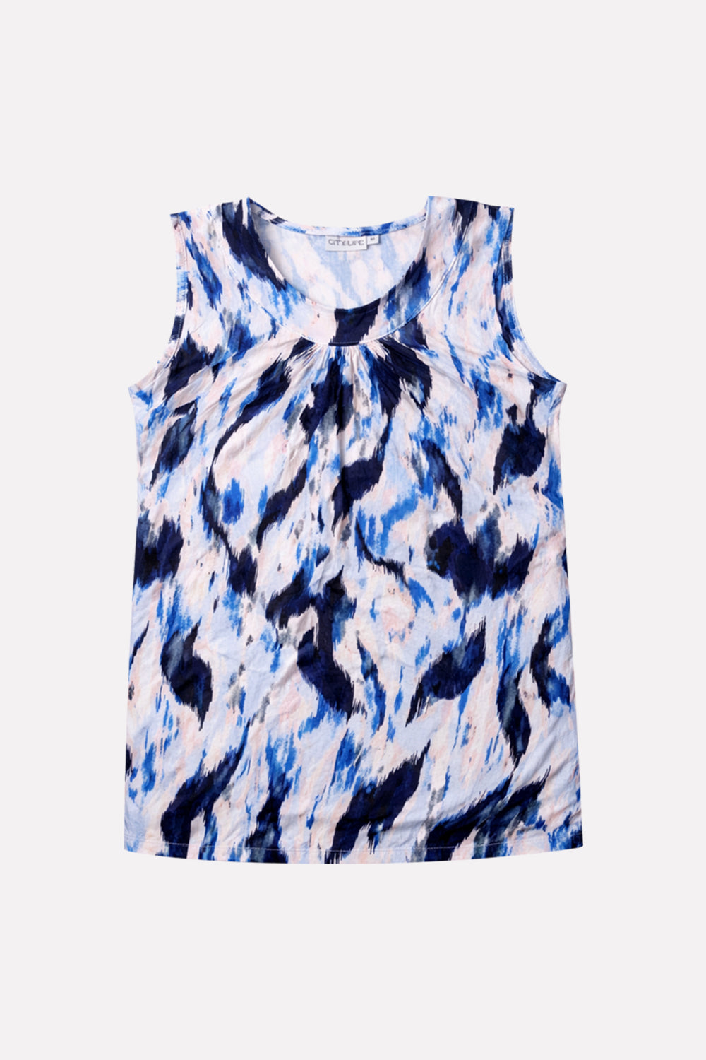 Womens Soft Summer Friendly Sleeveless Printed Tank Top