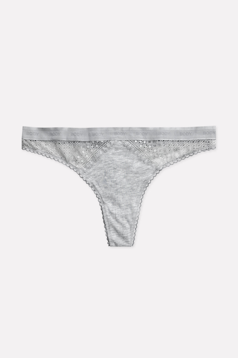 Ladies Mid Rise Cotton Lace Thong