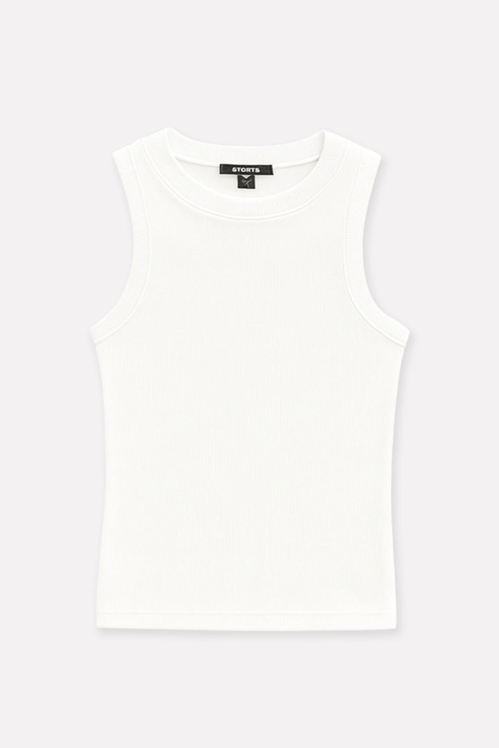 Women's Ribbed Cotton Sleeveless Tank Top