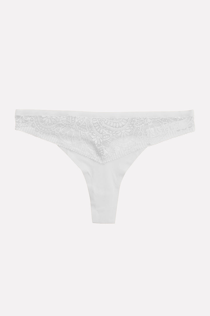 Womens Ultra-Soft & Seamless Comfort Lace Thong