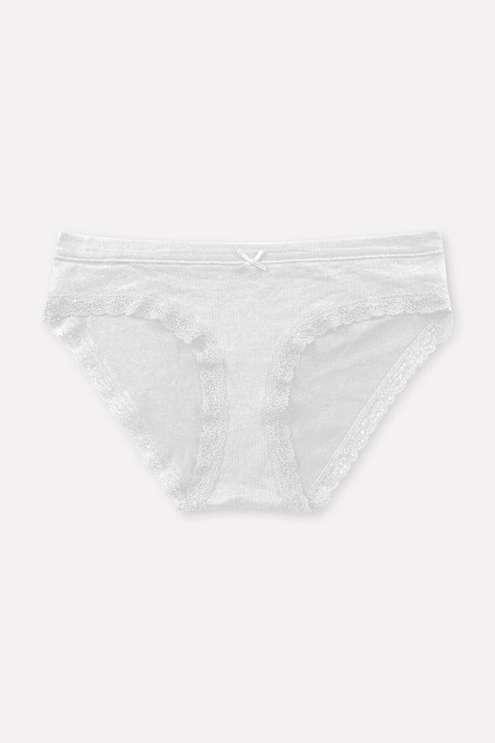 Ladies Lace Trim Brief Panty