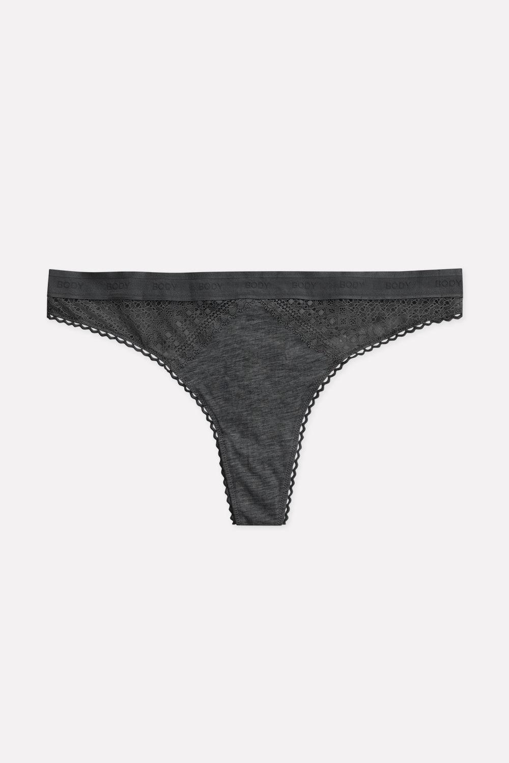 Ladies Mid Rise Cotton Lace Thong