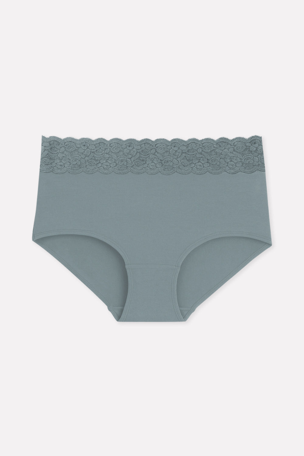 Womens Mid Waist Hipster Lace Brief Panty
