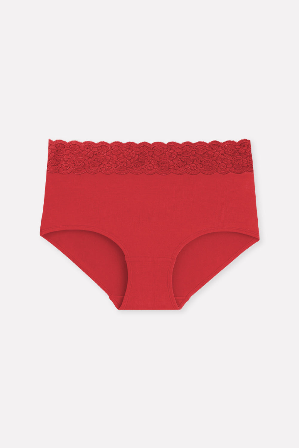 Womens Mid Waist Hipster Lace Brief Panty