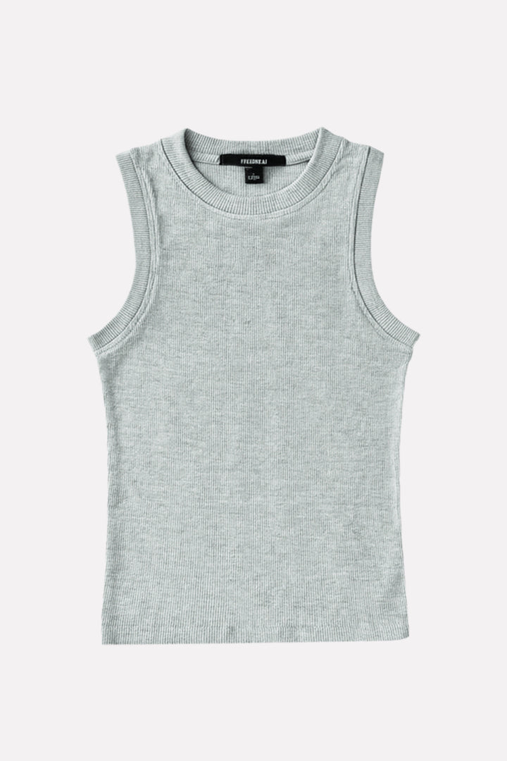 Women's Ribbed Cotton Sleeveless Tank Top