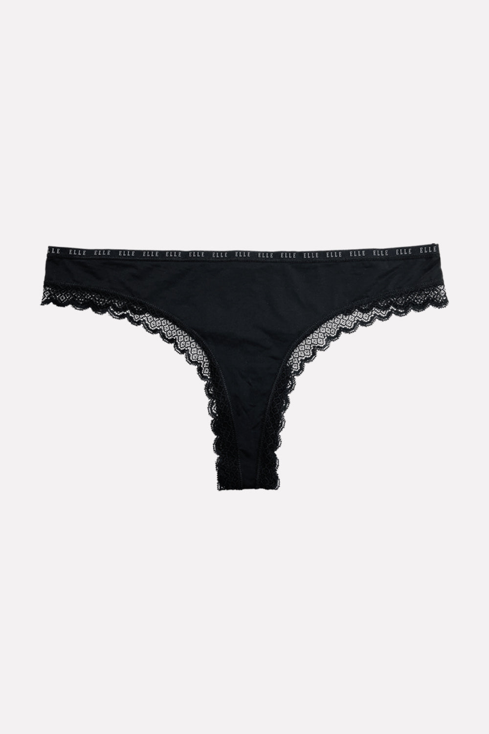 Ladies Mid Rise Microfiber Lace Thong