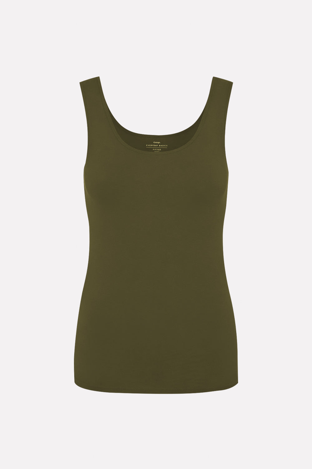 Womens Soft Cotton Sleeveless Scoop Neck Basic Stretch Tank Top