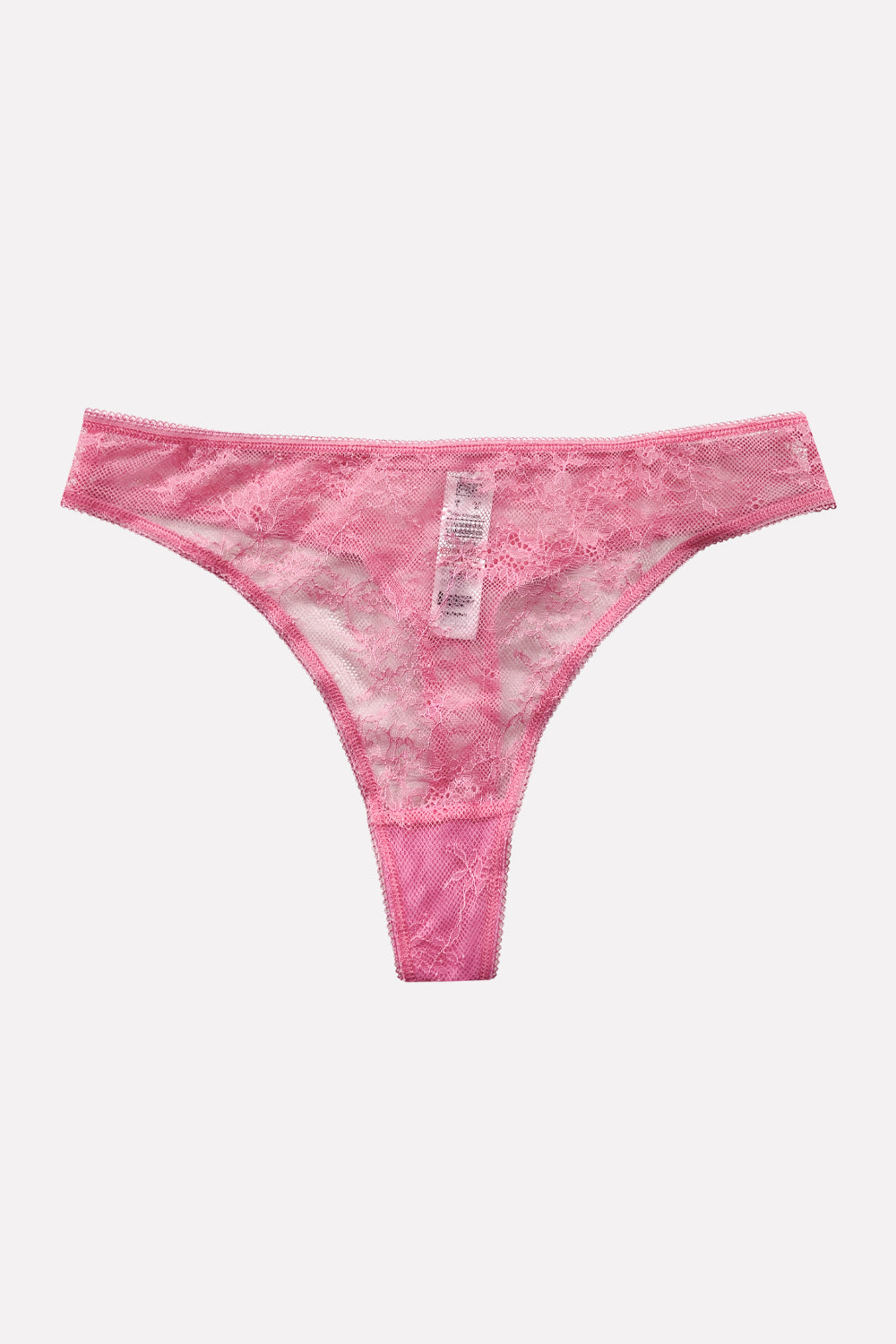 Ladies Mid Rise Lace Front Thong