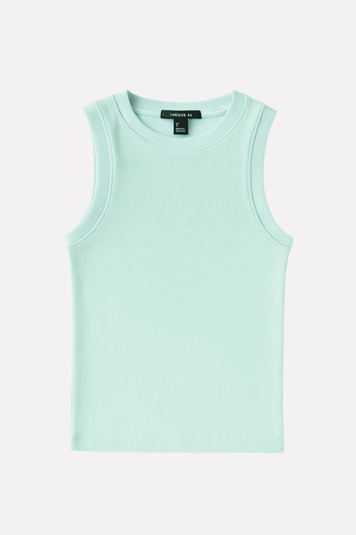 Women's Ribbed Cotton Sleeveless Tank Top
