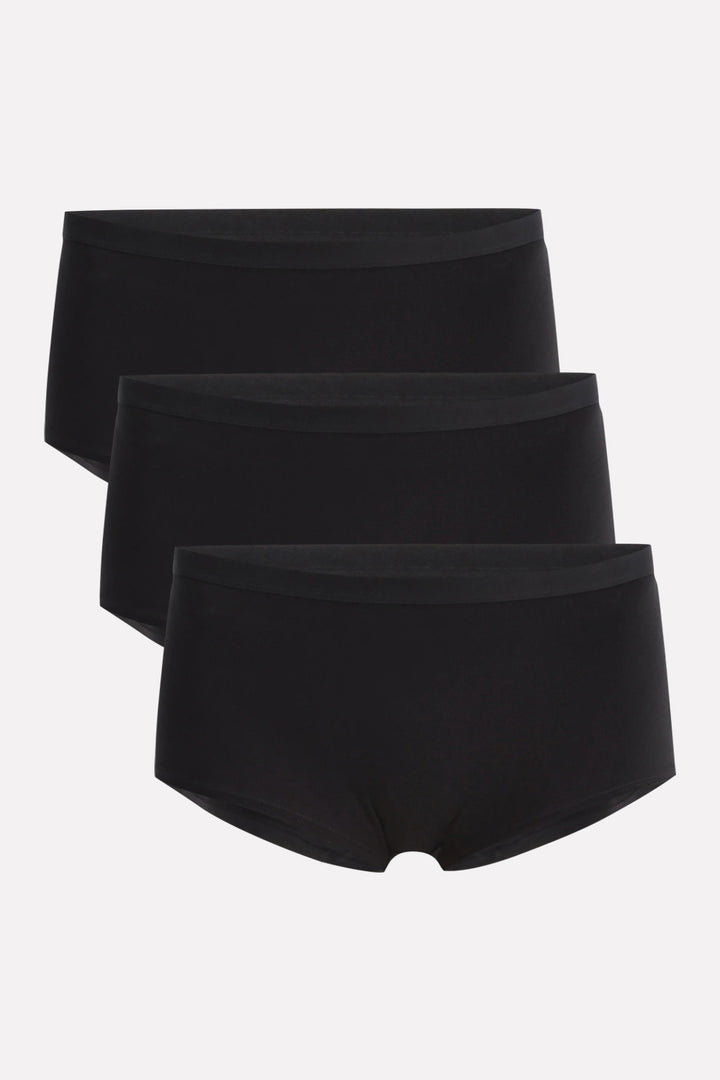 Pack of 3 Womens Cotton Full Coverage Boyshort Panty