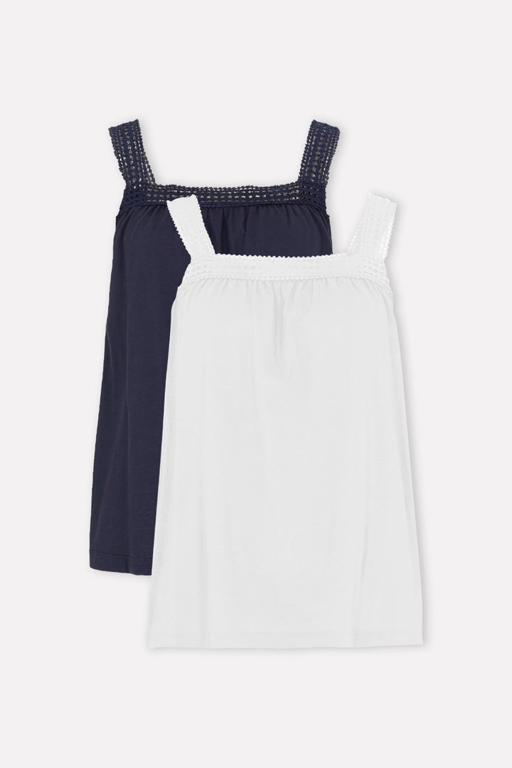Women's Elegant Loose-Fit Lace Strap Top
