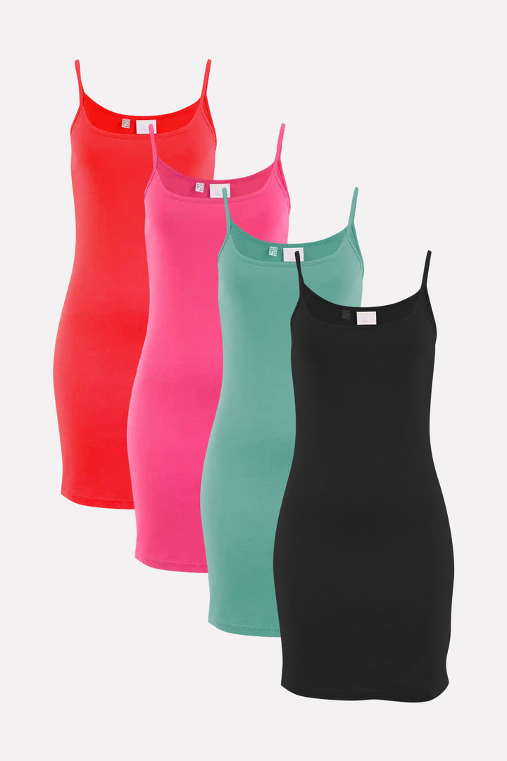 Ladies Spaghetti Strap Midi Length Cotton Top