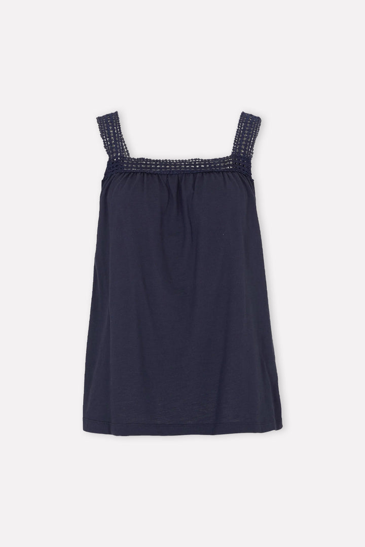 Women's Elegant Loose-Fit Lace Strap Top